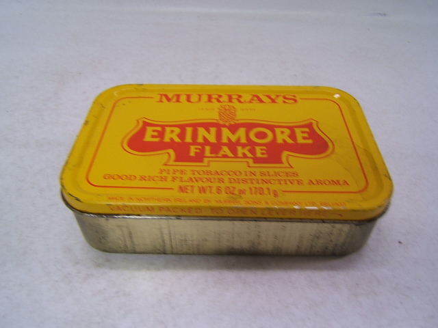 Vintage Tobacco Tin Murrays Erinmore Flake Tobacco - Empty - 6 oz size ...