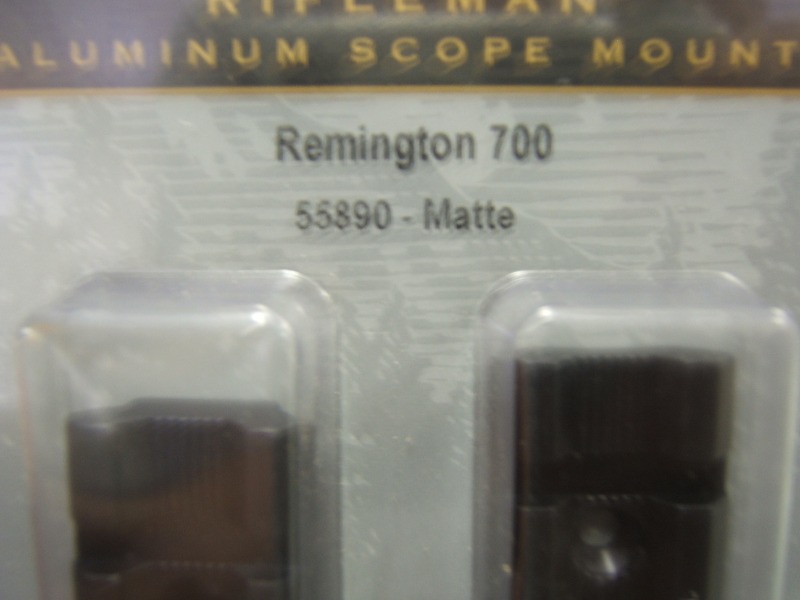 Leupold Rifleman Aluminum Scope Mounts Remington 700 55890 matte New eBay