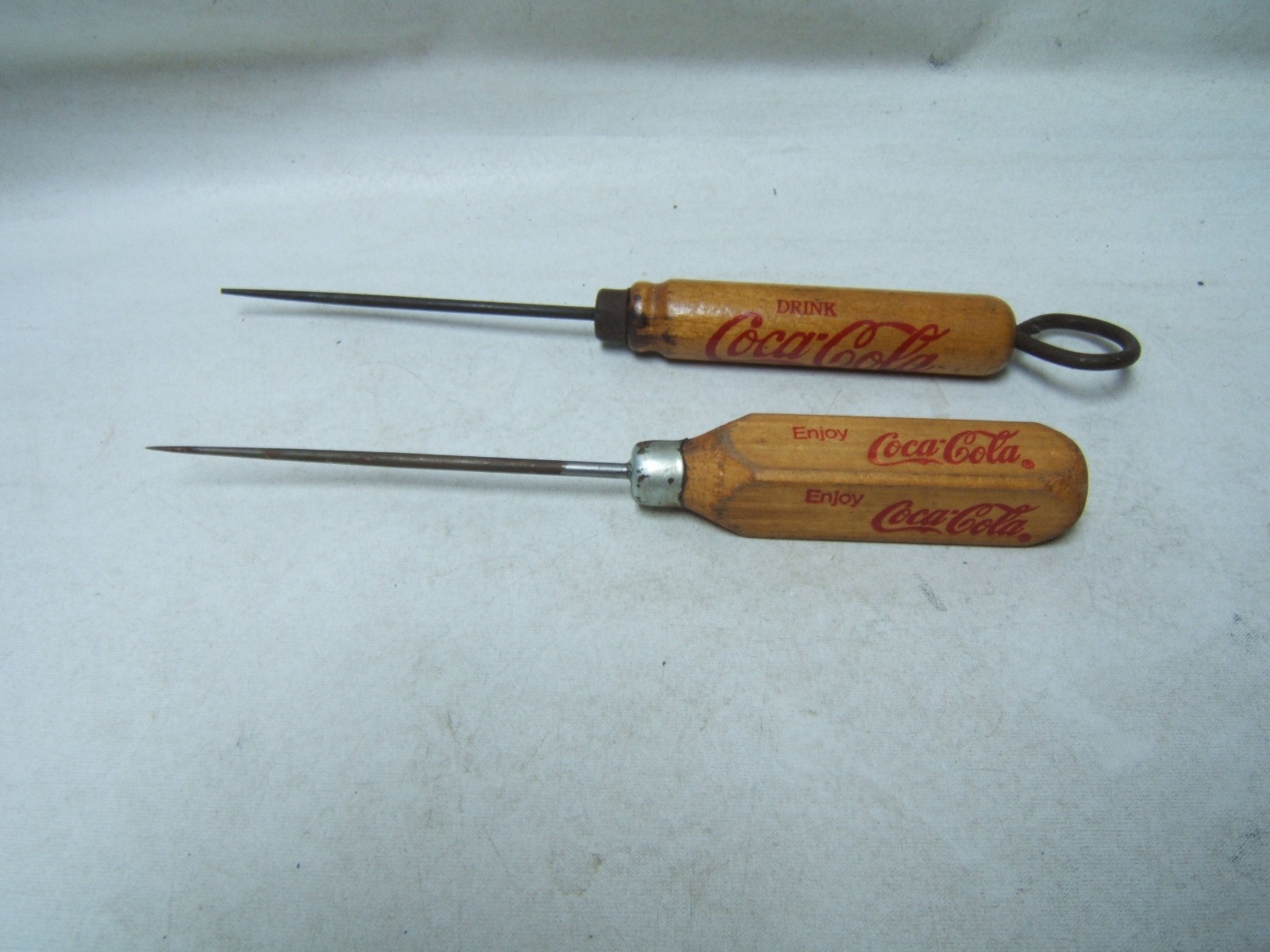 Vintage Coca Cola Ice Pick and Ice Pick Opener Combination Lot of