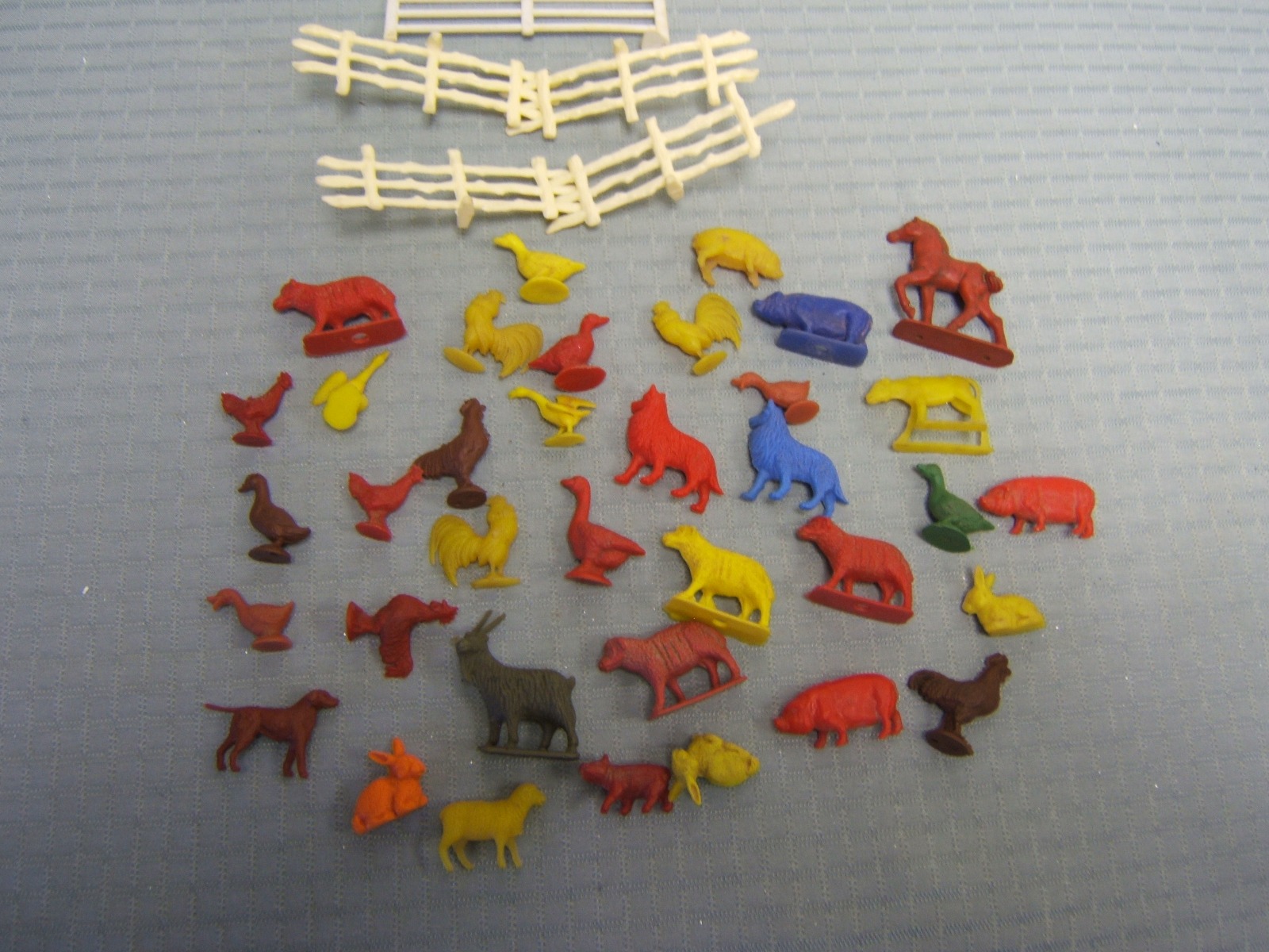 vintage plastic farm animals