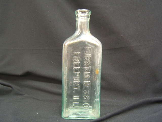 Vintage Furst - McNess Co. Medicine Bottle Clear Freeport, Illinois VGC ...