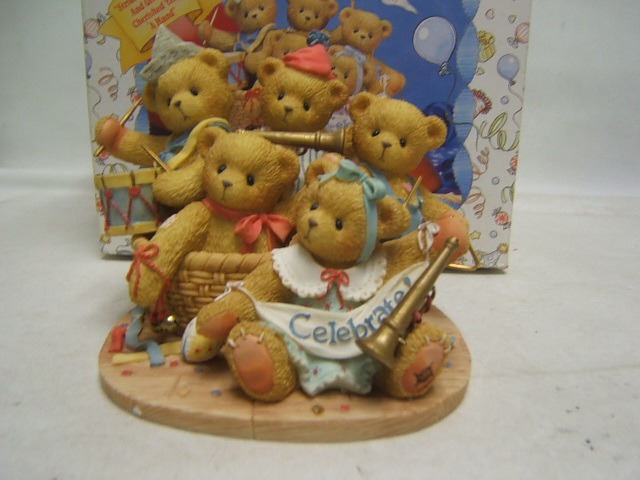 Enesco Cherished Teddies 5 Years Annie Brittany Colby Danny Ernie