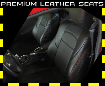thumbnail image 2 of Black Leather Console Armrest Cover For Nissan 370Z (2008-2019) - Gray Stitching 2 of 9