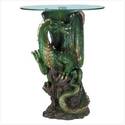 Dragon Table with Glass Top