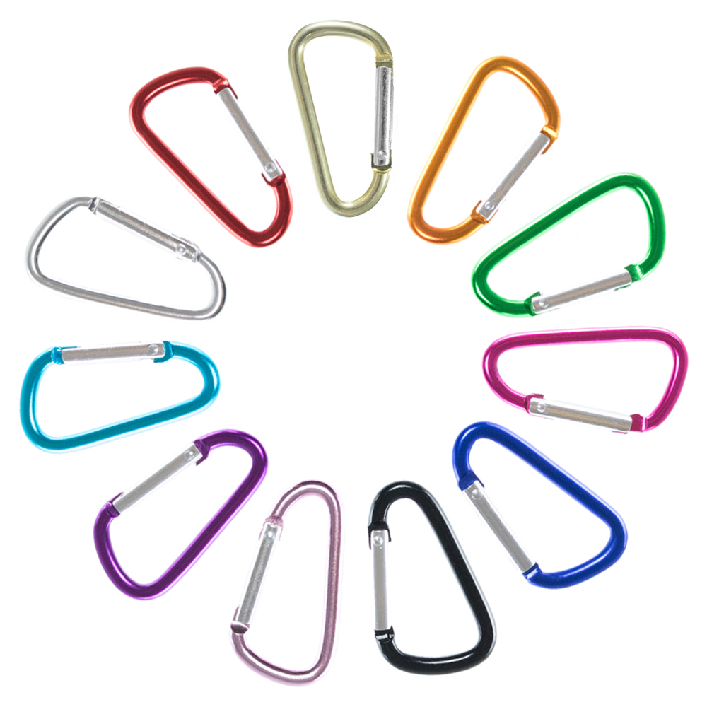 40mm Durable Aluminum Mini Carabiner Clip Clasp Hook Keychain Spring