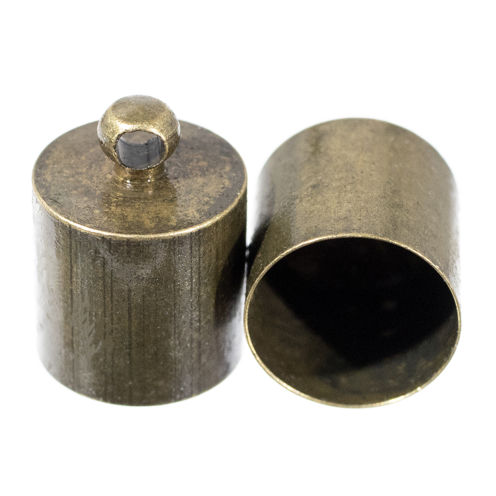 6 mm Silver, 100 Pack Craft County Cord End Caps