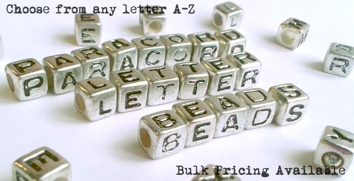 Paracord Letter Beads For sale! Bulk Pricing available.