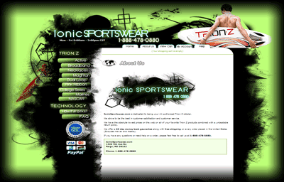 Link to Ionic Sportswear site