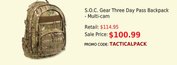 S.O.C. Gear Three Day Pass Backpack