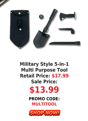 Military Style 5-in-1 Multi Purpose Tool