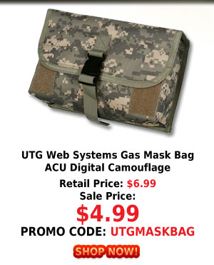 UTG Web Systems Gas Mask Bag ACU Digital Camouflage