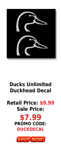 Ducks Unlimited Duckhead Decal