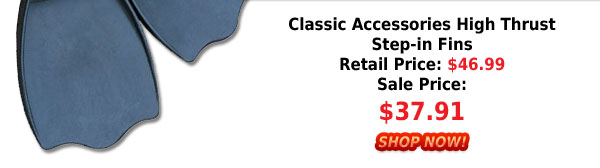 Classic Accessories High Thrust Step-in Fins