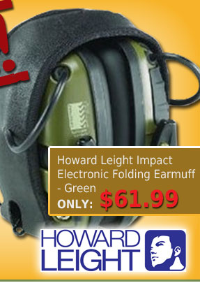 Howard Leight Impact Electronic Folding Earmuff Green