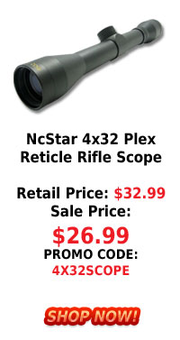 NcStar 4x32 Plex Reticle Rifle Scope