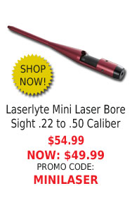 Laserlyte Mini Laser Bore Sight .22 to .50 Caliber