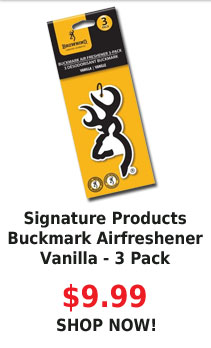 Signature Products Buckmark Airfreshener Vanilla 3 Pack