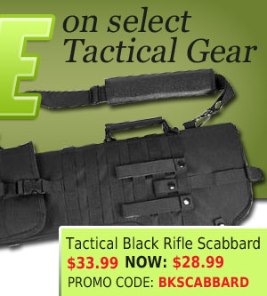 Tactical Black Rifle Scabbard