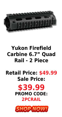 Yukon firefield Carbine 6.7" Quad Rail Two Piece