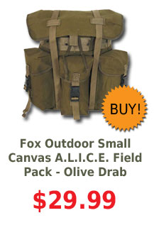Fox Outdoor Small Canvas A.L.I.C.E. Field Pack Olive Drab