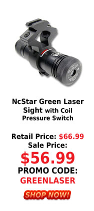 NcStar Green Laser Sight with Coil Pressure Switch