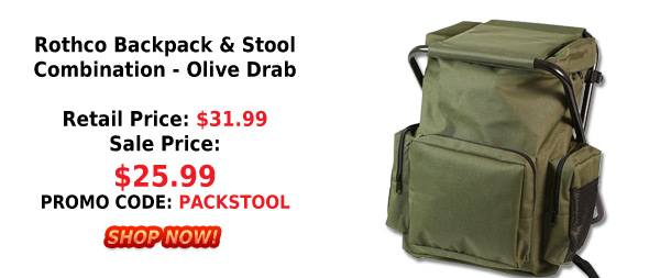 Rothco Backpack and Stool Combination Olive Drab