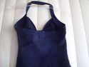 S.V.P.-NAVY HALTER COTTON/SPANDEX BODY WARE 