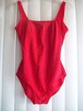 GOTTEX   ~ RED BODY OR SWIM WARE  SIZE 38 HAS BUIL