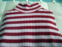 THE LIMITED ~TURTLE NECK - SLEEVELESS  STRIPE - SN