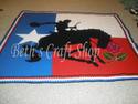 Texas Rodeo Cowboy Afghan