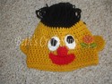 Gold Boy Monster Crochet Hat/Scarf/Mitten Set