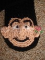 Vampire Crochet Hat/Scarf/Mitten Set (sesame Stree