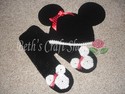Boy or Girl Mouse Ears Hat Scarf Mittens (Disney, 