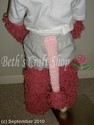 Pink Poodle Hat-fingerless mitts-Legwarmer-Tail Se