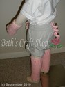 Cute Pig Hat/Fingerless Mitts/Legwarmer/Tail Set