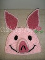 Cute Pig Hat/Fingerless Mitts/Legwarmer/Tail Set