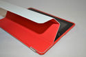 Red Slim Magnetic Smart Front Cover + Silicone Bac