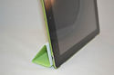 Green PU Front Smart Cover + Crystal Hard Back Cas