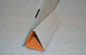Orange Magnetic Slim PU Leather Smart Cover Stand 
