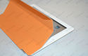 Orange Magnetic Slim PU Leather Smart Cover Stand 