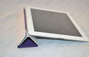 Purple Magnetic Slim PU Leather Smart Cover Stand 
