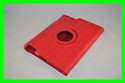 Red Rotating Magnetic Leather Stand Case Smart Cov