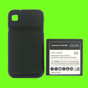3500mAh Extended Battery + Black Cover for Samsung