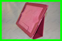 Hot Pink Leather Stand Case Cover for Apple iPad 3