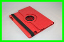 Red Rotating Magnetic Leather Stand Case Smart Cov