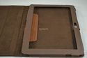 Brown Leather Stand Case Cover for Samsung Galaxy 