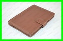 Premium Brown Leather Case Cover + LED Reading Cli