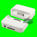 White Charger Cradle Sync Dock for iPhone 3G 3GS