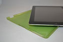Green PU Front Smart Cover + Crystal Hard Back Cas