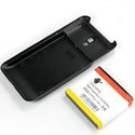 3600mAh Extended Battery + Black Cover for LG Opti